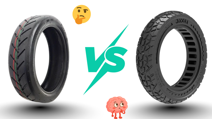 Pneu plein ou pneu gonflable : quelles différences en trottinette ?