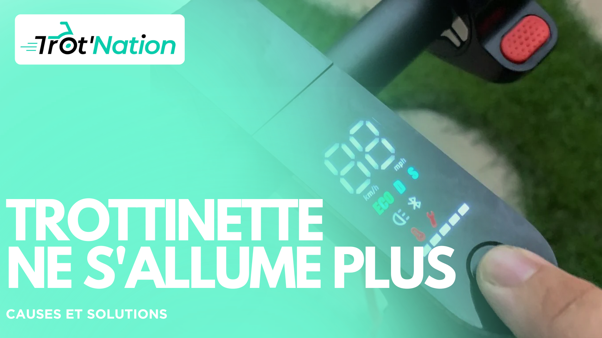 Trottinette qui ne s'allume plus : causes et solutions