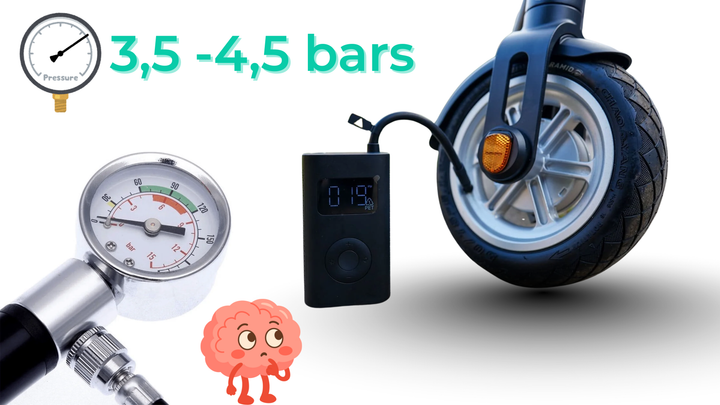 Quelle pression idéale pour les pneus de trottinette électrique ?