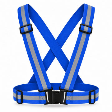 Bretelles réfléchissantes réglables Bleu – Universel trottinette & vélo