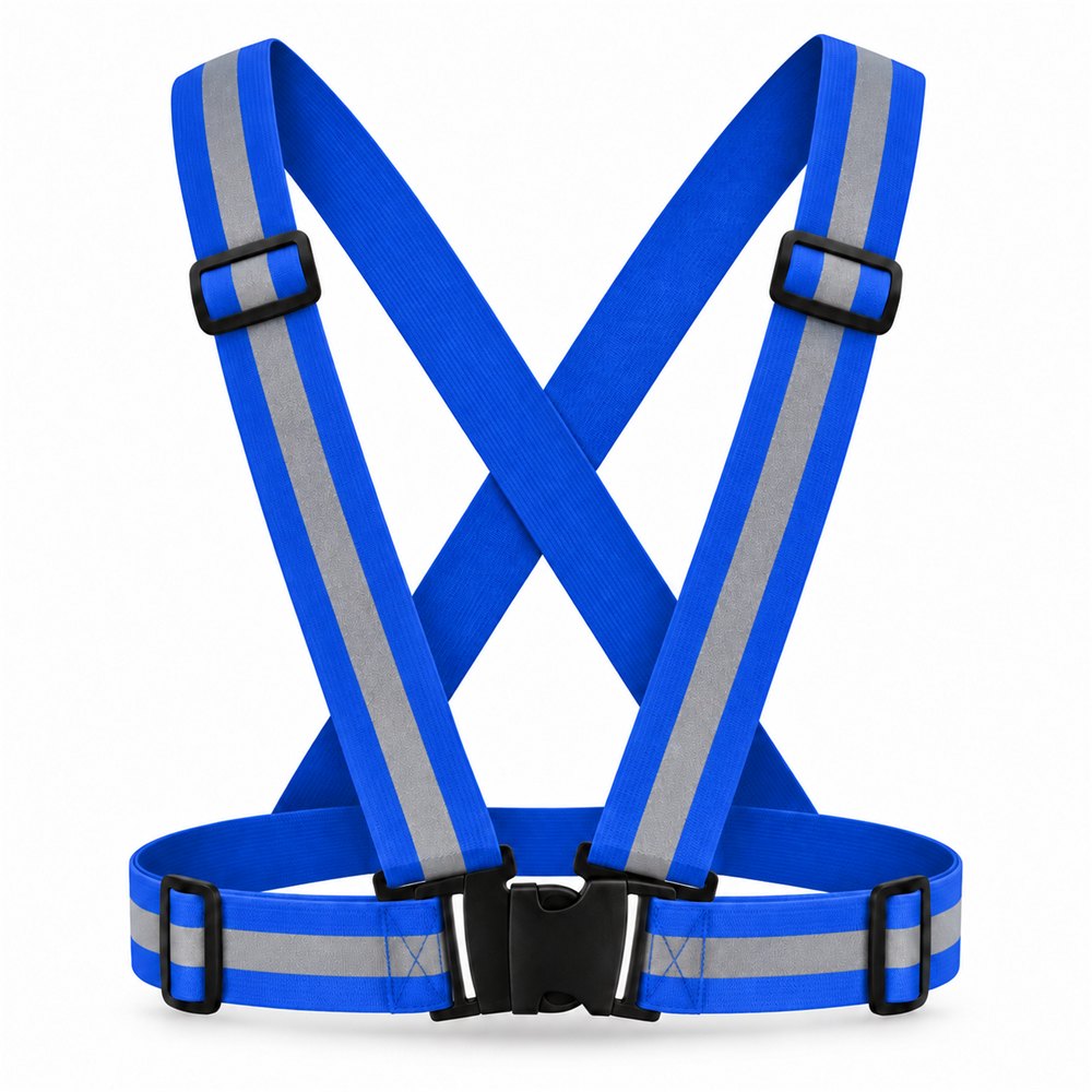 Bretelles réfléchissantes réglables Bleu – Universel trottinette & vélo