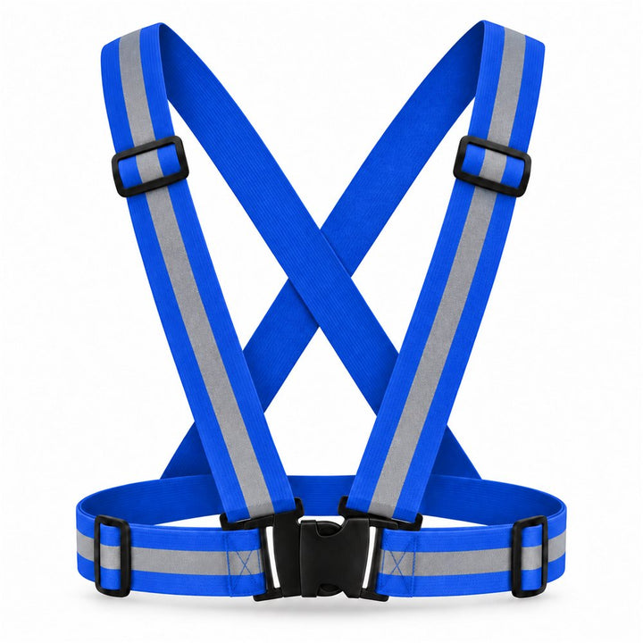 Bretelles réfléchissantes réglables Bleu – Universel trottinette & vélo