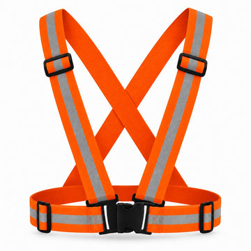 Bretelles réfléchissantes réglables Orange – Universel trottinette & vélo