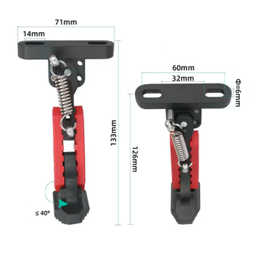 Béquille ajustable noir-rouge - Xiaomi Electric Scooter 4 & Ninebot F
