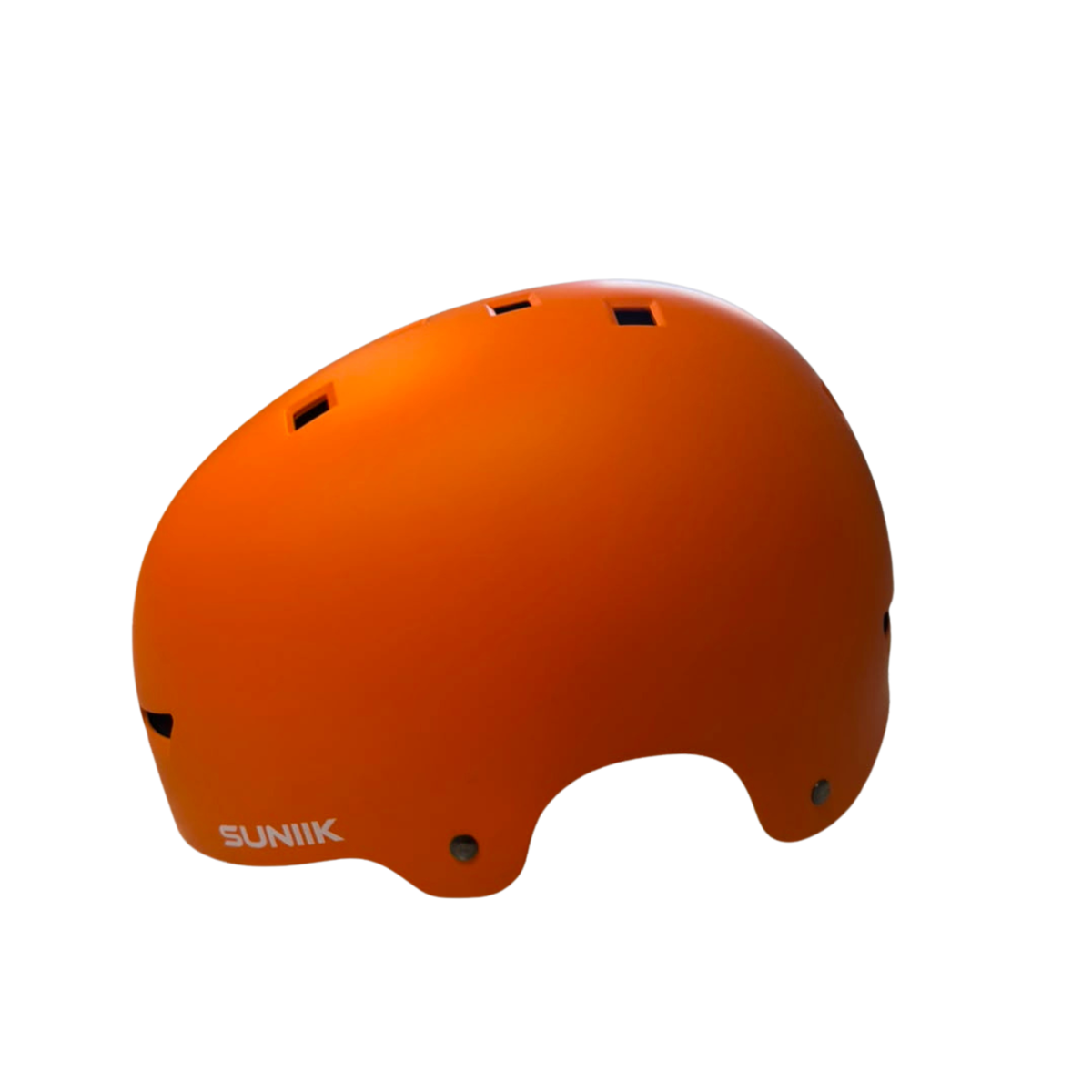Casque orange avec feu arrière - Trottinette électrique