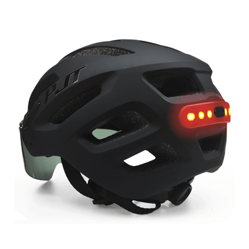 Casque avec visière magnétique & feu arrière LED – Trottinette électrique & vélo - Trot'Nation