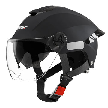 Casque de protection urbain avec visière intégrale transparente – Trottinette électrique & vélo - Taille unique - Trot'Nation