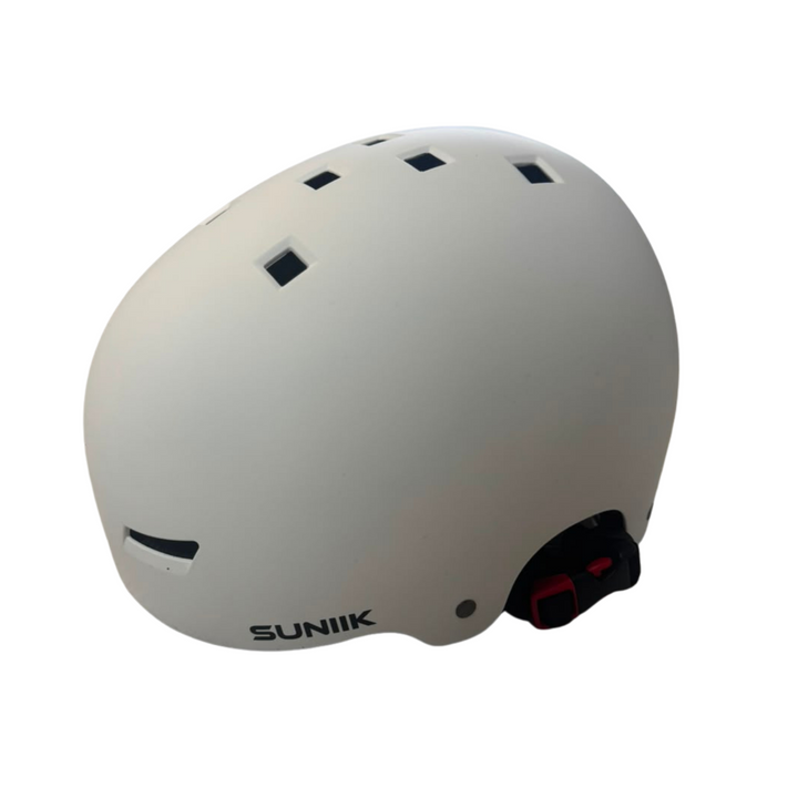 Casque avec feu arrière - Blanc [Taille L]