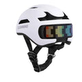 Casque LED connecté avec panneau programmable & télécommande – Trottinette électrique & vélo - Trot'Nation