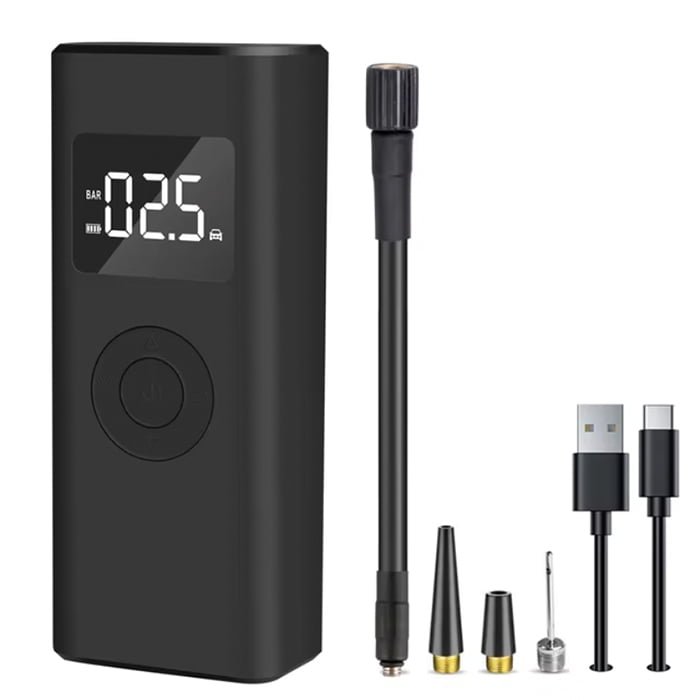 Compresseur d’air portable 150 PSI – 5000 mAh (18,5 Wh) – Trottinettes électriques, vélos & pneus tubeless - Trot'Nation