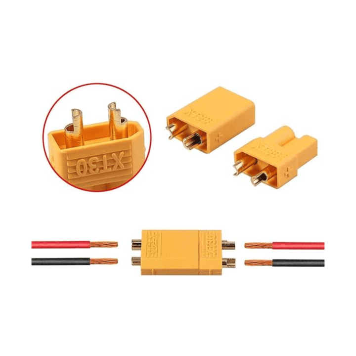 Connecteurs XT30 (Pack de 5 paires) - Trot'Nation