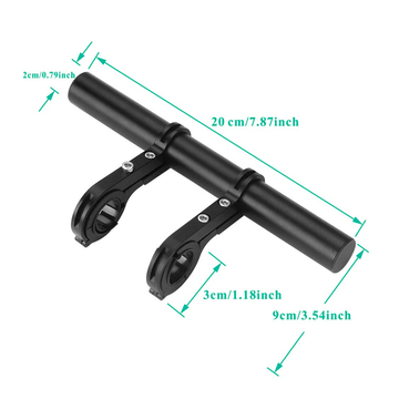 Extension de guidon 20 cm pour trottinette électrique - Noir - Trot'Nation