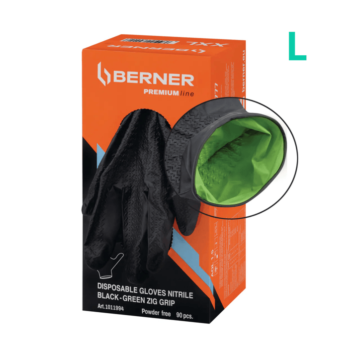 Gants jetables en nitrile – Taille L (boîte de 90 unités) - Trot'Nation