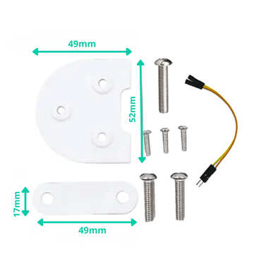Kit d’adaptation pour roue 10" – Blanc – Xiaomi M365 / 1S / Essential / Pro / Pro 2 / Scooter 3 - Trot'Nation