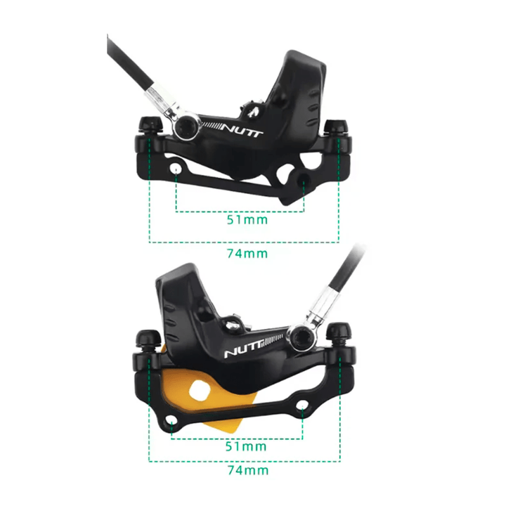 Kit de freins hydrauliques NUTT 4 pistons – Gauche + Droite - Trot'Nation