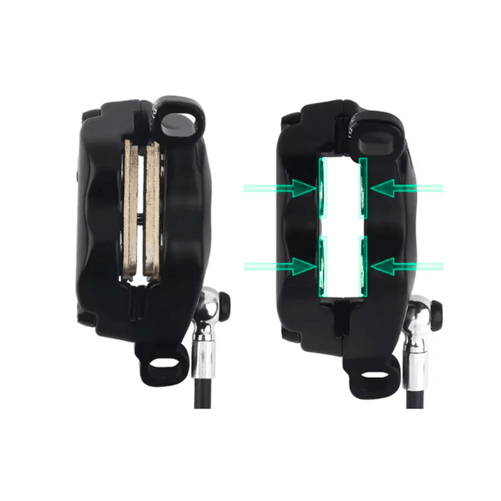 Kit de freins hydrauliques NUTT 4 pistons – Gauche + Droite - Trot'Nation