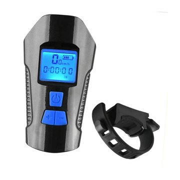 Lampe 3 - en - 1 avec klaxon et compteur – Pour guidon de trottinette & vélo (USB rechargeable) - Trot'Nation