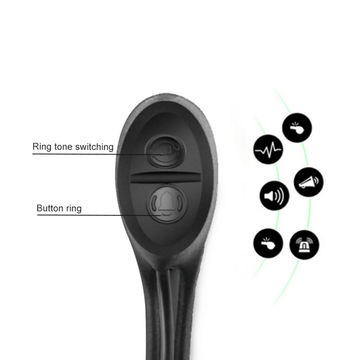 Lampe 3 - en - 1 avec klaxon et compteur – Pour guidon de trottinette & vélo (USB rechargeable) - Trot'Nation