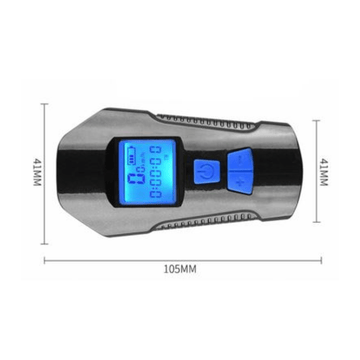 Lampe 3 - en - 1 avec klaxon et compteur – Pour guidon de trottinette & vélo (USB rechargeable) - Trot'Nation