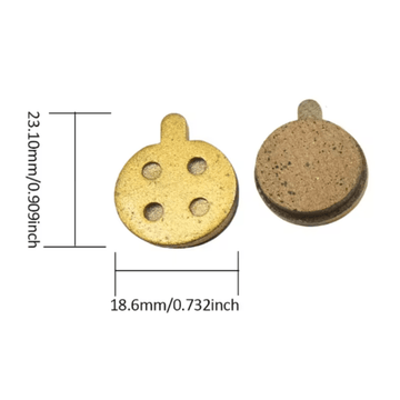 Plaquettes de frein 18,6 mm – Semi - métalliques (x2) - Trot'Nation