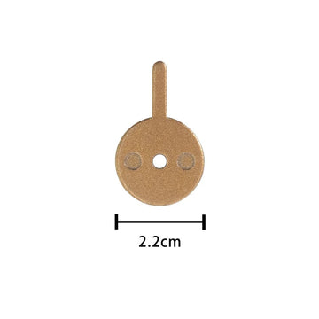 Plaquettes de frein 22 mm avec ressort - Organiques (résine) (x2) - Trot'Nation