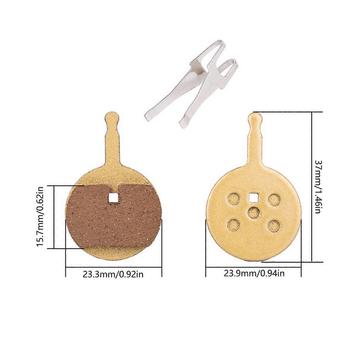 Plaquettes de frein 24mm - Métalliques (x2) - Trot'Nation