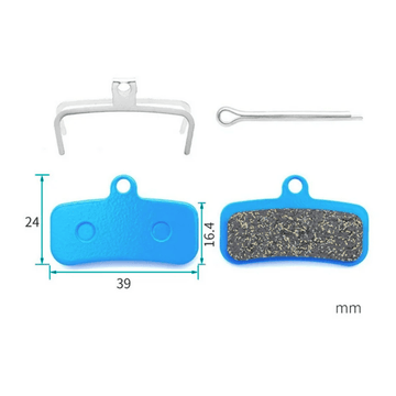 Plaquettes de frein rectangulaires compatibles NUTT – Résine (x2) - Trot'Nation