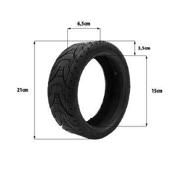 Pneu "Cityroad" 8,5x3 - 6.1 (70/50 - 6,1) - Trot'Nation