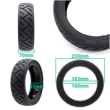 Pneu CST tubeless 250x64 (10x2,50 - 6,5) - Xiaomi Scooter 4 Ultra, 4 Elite & Navee ST3 - Trot'Nation
