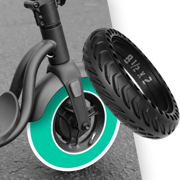 Pneu plein alvéolé increvable 8,5 pouces (8,5x2) - Trot'Nation