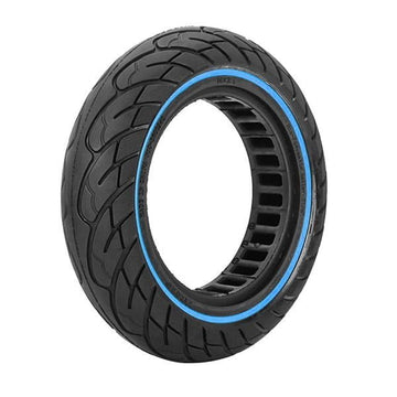 Pneu plein anti - crevaison 10x2,5 - 6 (34mm) - Liseré bleu - Trot'Nation