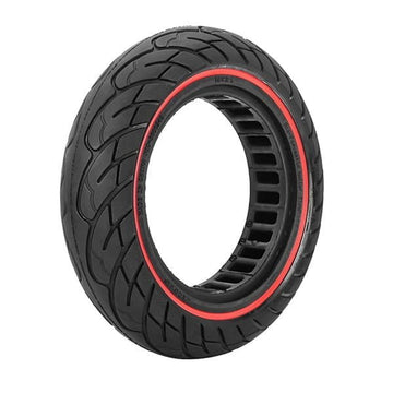 Pneu plein anti - crevaison 10x2,5 - 6,5 (44mm) - Liseré rouge - Trot'Nation