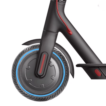 Pneu plein anti - crevaison 8,5" (8,5x2 - 6,1) - Liseré bleu - Trot'Nation