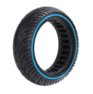 Pneu plein anti - crevaison 8,5" (8,5x2 - 6,1) - Liseré bleu - Trot'Nation