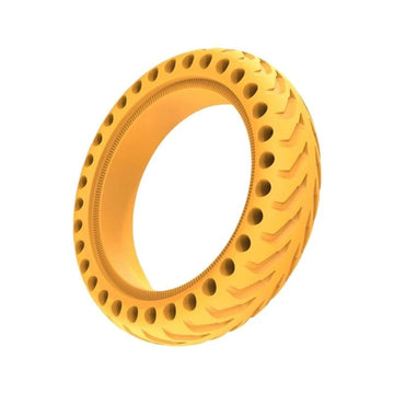 Pneu plein anti - crevaison 8,5" - Jaune - Trot'Nation