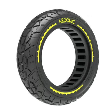 Pneu plein anti - crevaison "Offroad" 9,5x2,5 - 6,1 - NIU KQi3 (jaune) - Trot'Nation