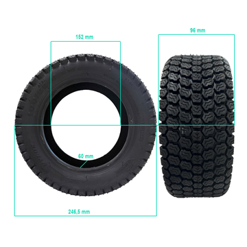 Pneu Tubeless 100/55-6 - Kukirin G4 & compatibles