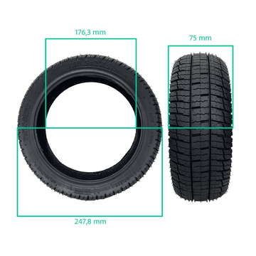 Pneu tubeless 10,5x2,75 - 7 – Ninebot P100SE / Ninebot P65E - Trot'Nation