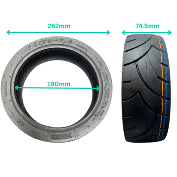Mesures pneu tubeless gel Segway ZT3