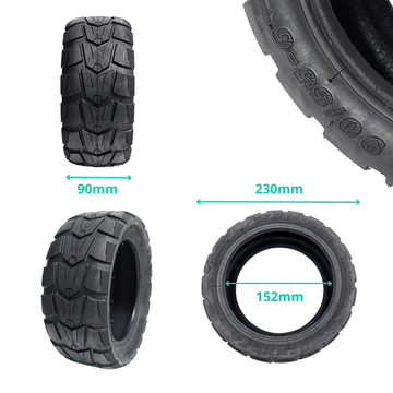 Pneu tubeless "Semi - offroad" 11" 90/55 - 6 - Trot'Nation