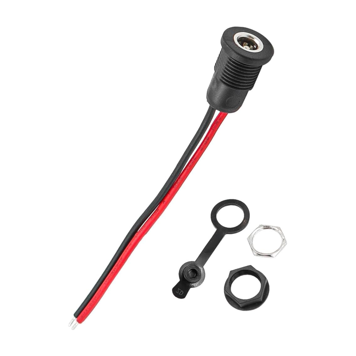 Port de charge DC5521 avec bouchon d'étanchéité