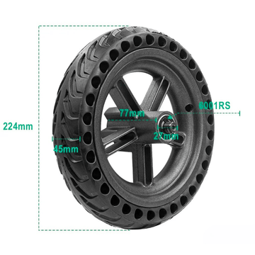 Roue arrière avec pneu plein pour Xiaomi Pro et Pro 2 - Trot'Nation