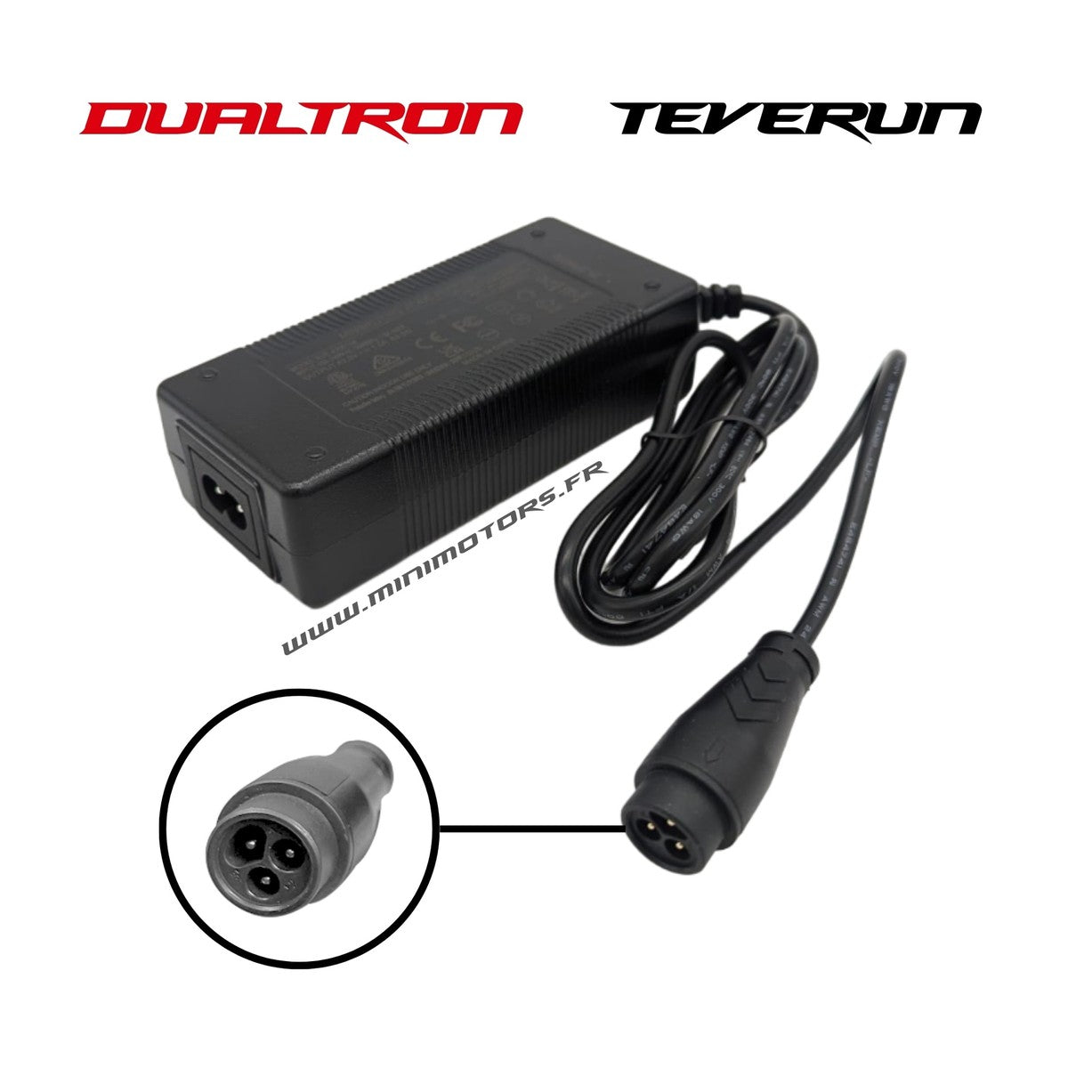 Chargeur 66.4V 1.75A V2 connecteur LP16-3P – Dualtron & Teverun