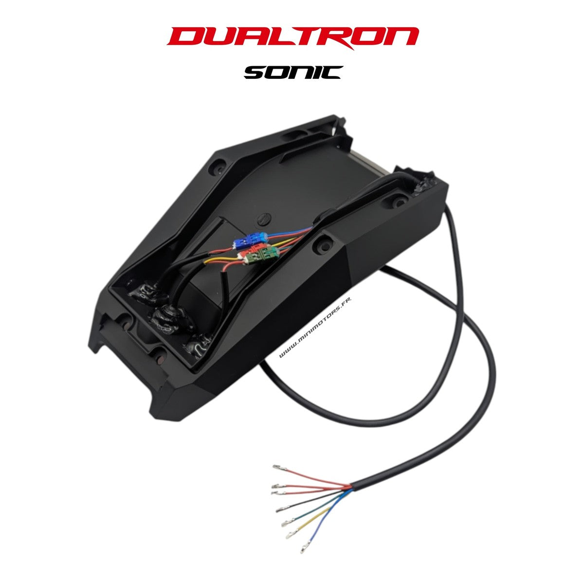 Garde-boue arrière noir avec feu – Dualtron Sonic