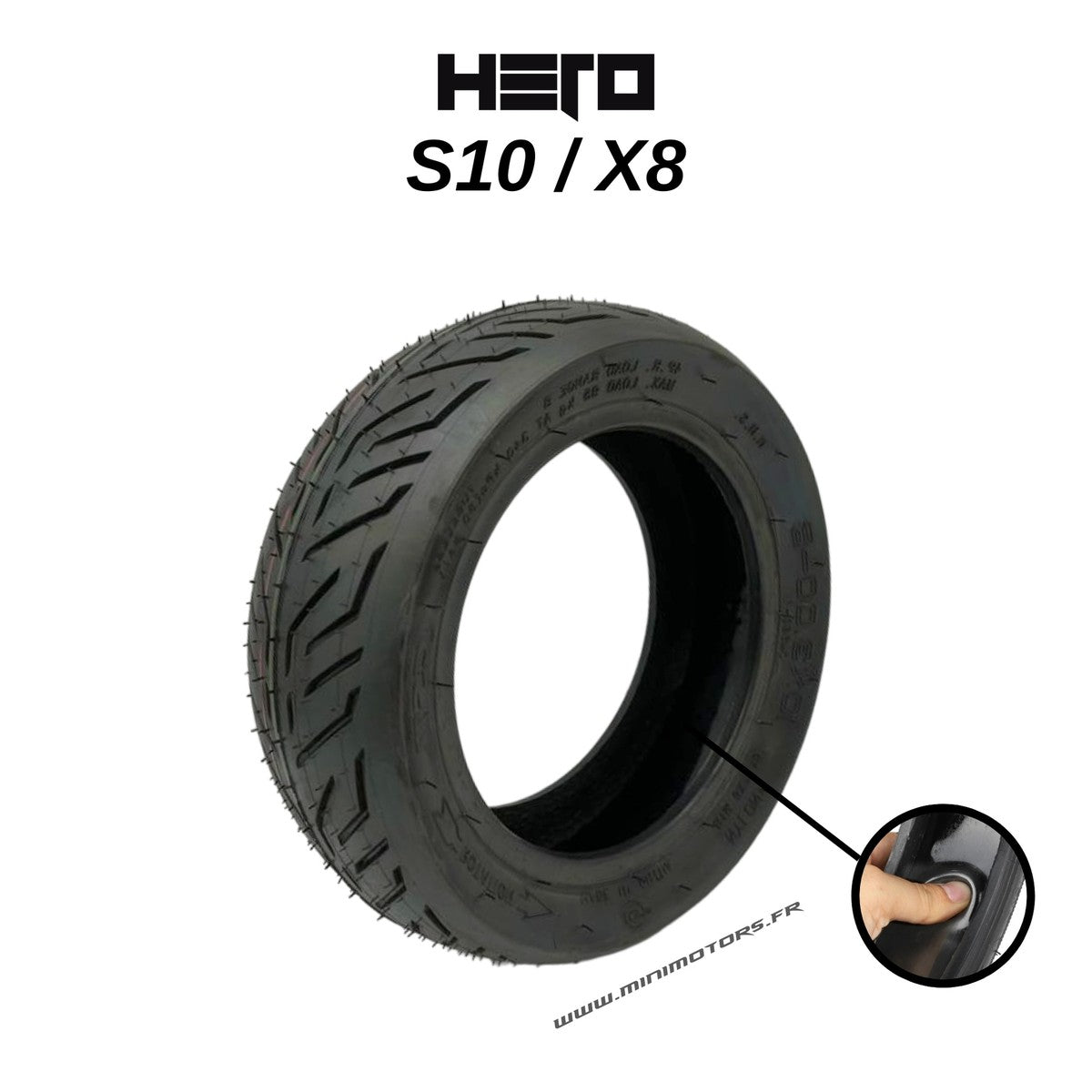 Pneu increvable 10 pouces – Hero X