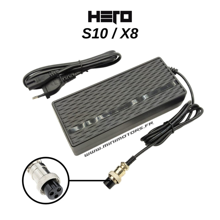 Chargeur rapide 48V (54.6V 3A) – Hero S8 & S9