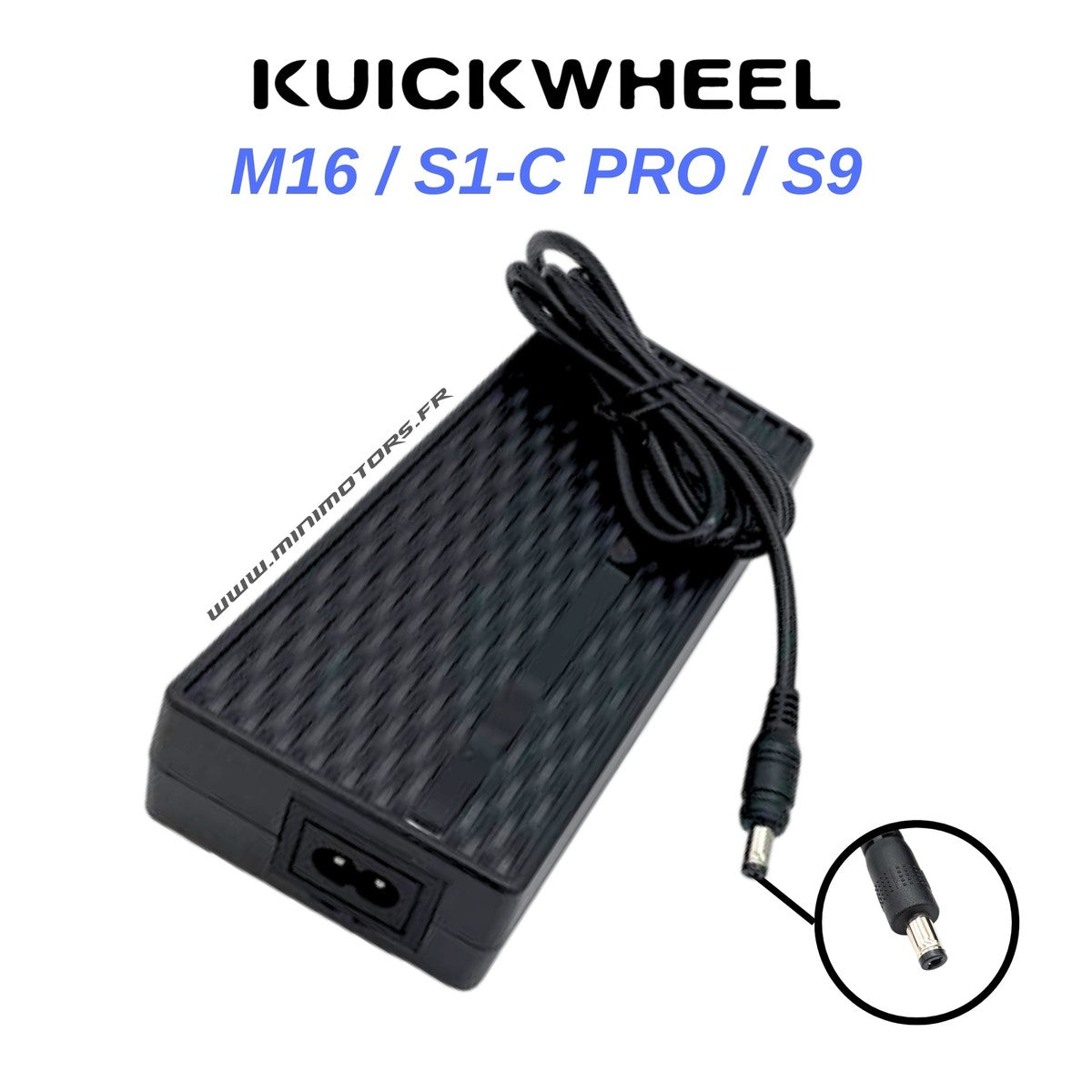 Chargeur rapide 36V (42V 3A) – Kuickwheel S1-C Pro, M16 & compatibles