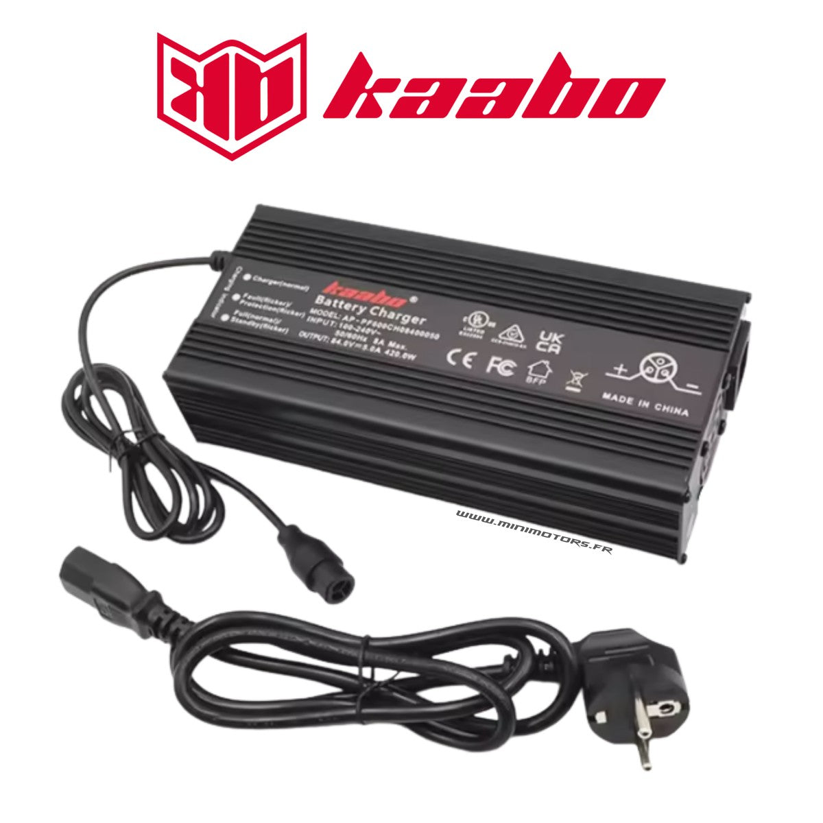 Chargeur rapide 84V 5A – Kaabo Wolf King GTR
