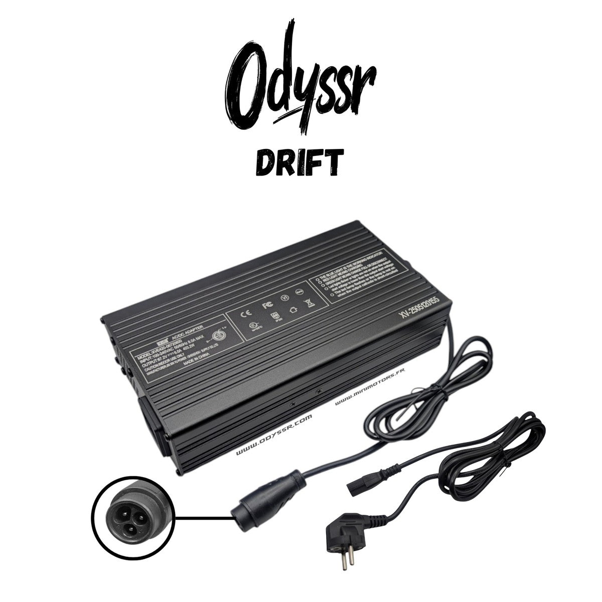 Chargeur rapide 67,2V 6A – Odyssr Drift