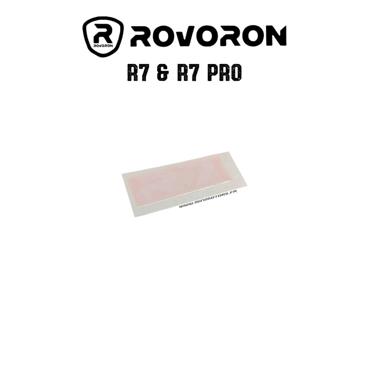 Sticker logo R7 bras de fourche – Rovoron R7, R7 Pro & compatibles
